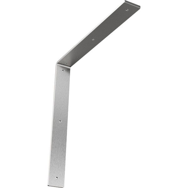 Ekena Millwork Hamilton Steel Bracket, Stainless Steel 2"W x 16"D x 16"H BKTM02X16X16HASS - main